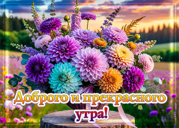 Postcard открытка доброго прекрасного утра