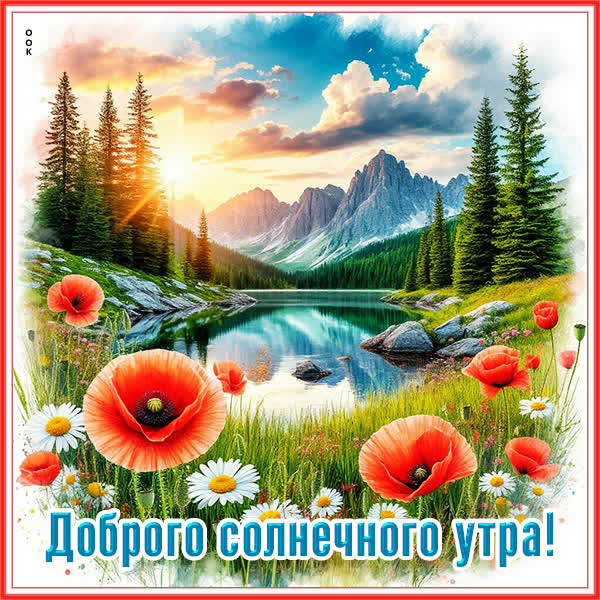 Postcard открытка доброго солнечного утра