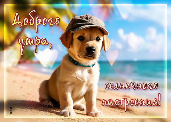 Postcard открытка доброго утра, солнечного настроения