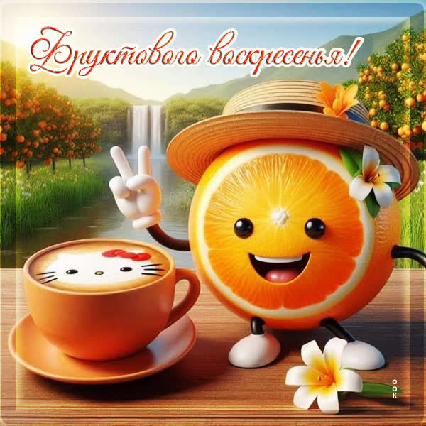 Picture открытка фруктового воскресенья
