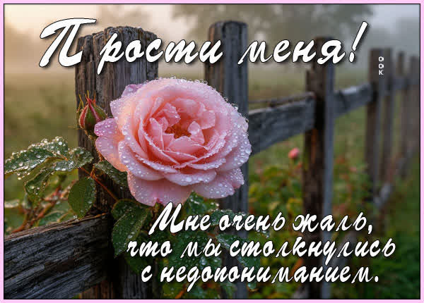 Picture открытка мне жаль, прошу у тебя прощения