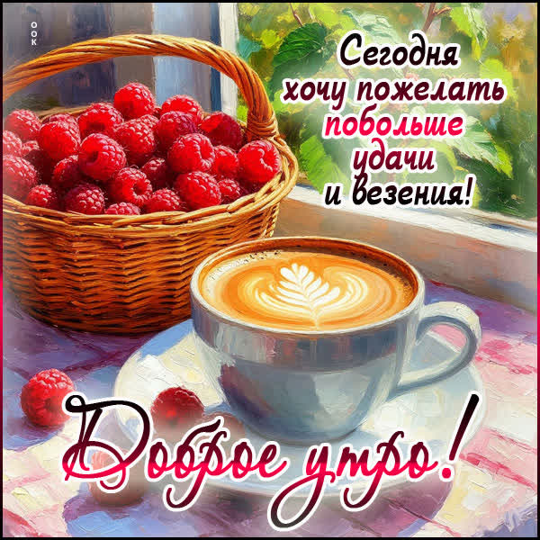 Picture открытка много удачи, доброе утро
