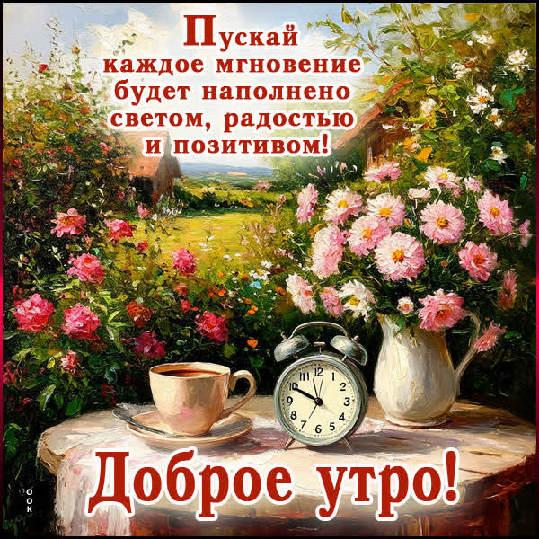 Picture открытка позитивного утра, радости и счастья