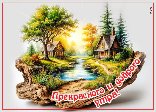Postcard открытка прекрасного и доброго утра