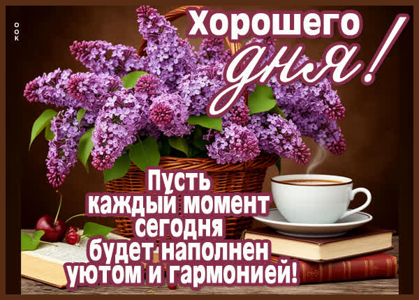 Picture открытка пусть день будет наполнен гармонией