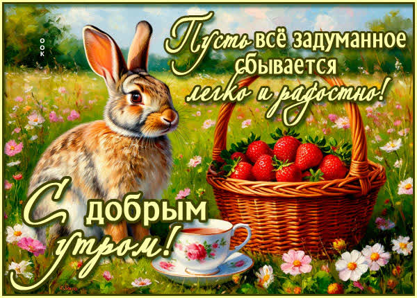 Picture открытка пусть задуманное сбывается, доброе утро