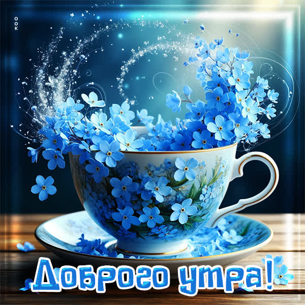 Postcard открытка с добрым теплым утром