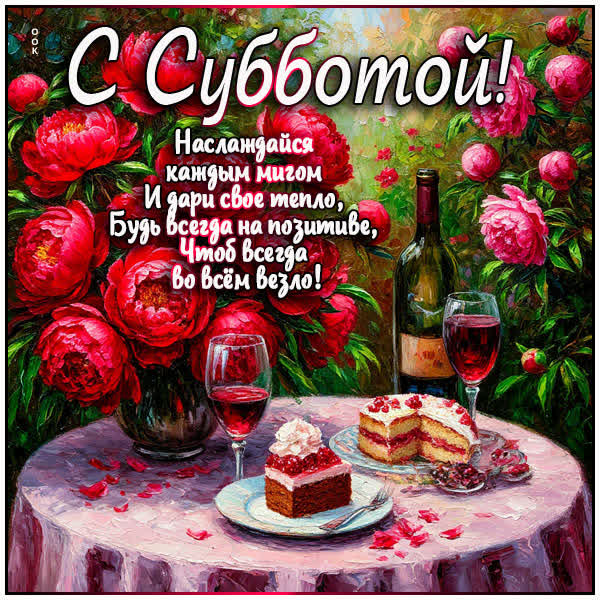 Picture открытка с субботой, наслаждайся каждым мигом