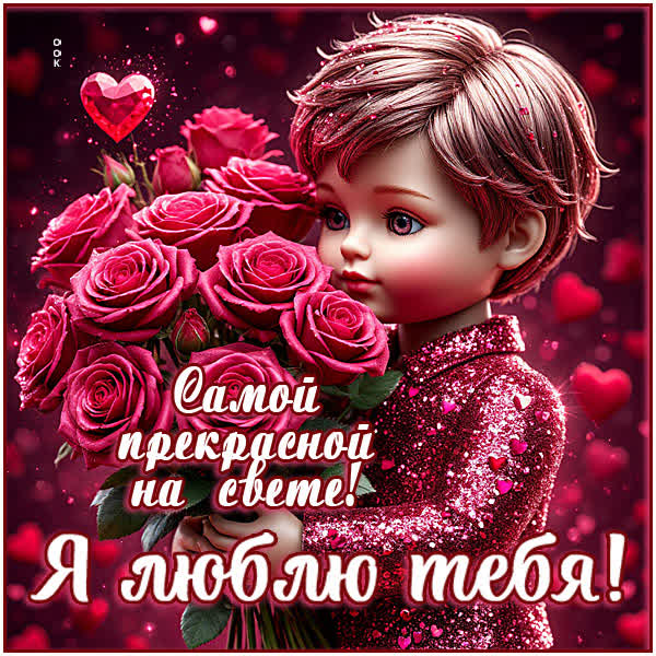Postcard открытка самой прекрасной на свете букет цветов