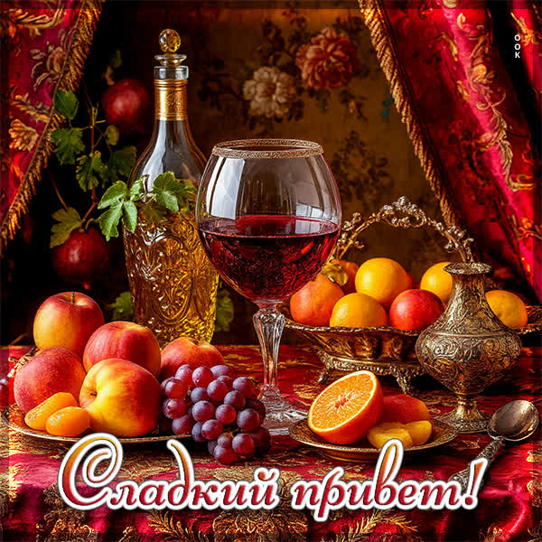 Postcard открытка сладкий привет