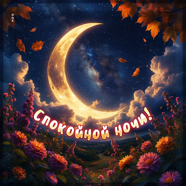 Picture открытка спокойной ночи, полной сказочных снов