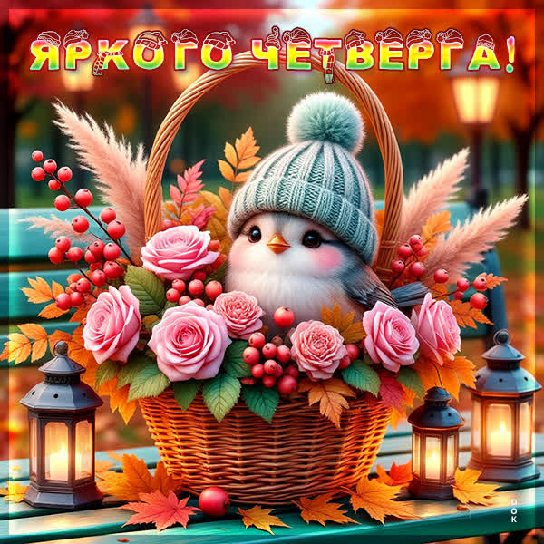 Picture открытка яркого четверга