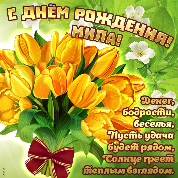 Картинка прекрасная открытка с днём рождения мила
