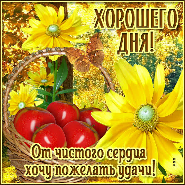 Postcard прекрасная открытка хорошего осеннего дня