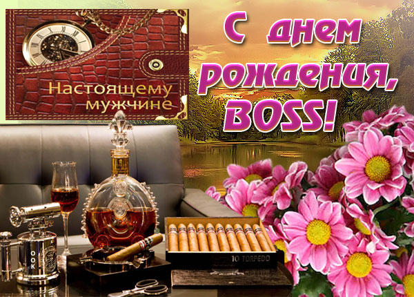 Картинка прикольная картинка с днем рождения начальнику