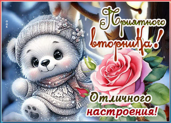 Postcard приятного вторника! отличного настроения