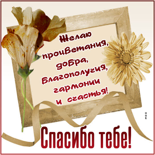 Picture сладкая открытка спасибо тебе