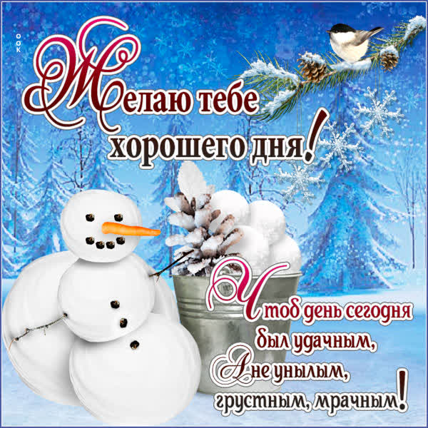 Postcard яркая открытка чтоб день сегодня был удачным