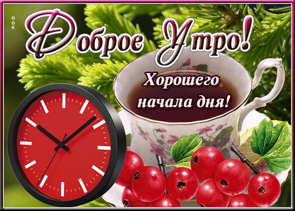 Картинка яркая открытка доброе утро