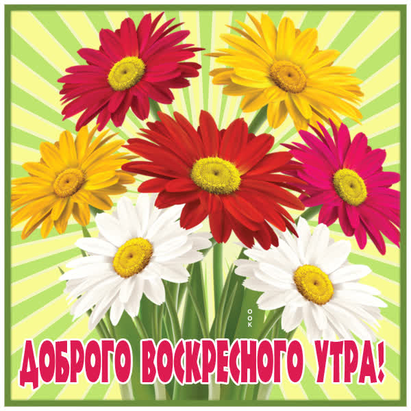 Picture яркая открытка доброго воскресного утра