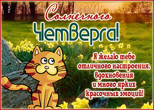 Picture яркая открытка солнечного четверга