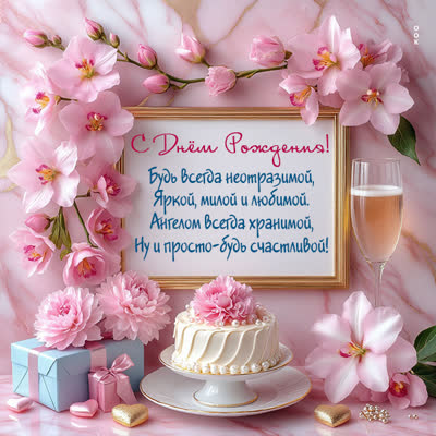 Postcard будь всегда неотразимой, яркой, милой и любимой