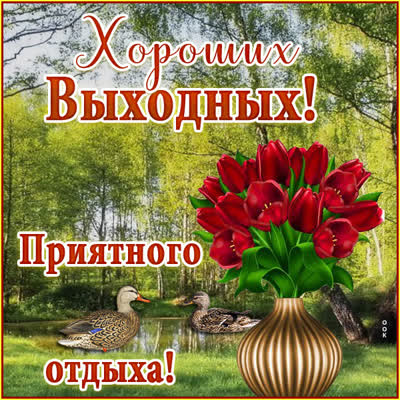 Postcard чудная открытка приятного отдыха