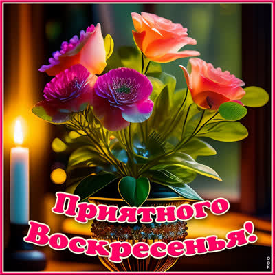 Postcard чудная открытка приятного воскресенья