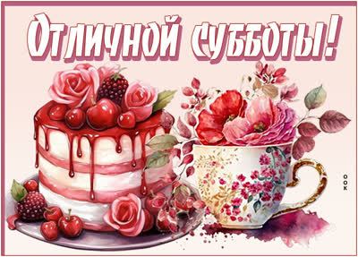 Picture элегантная открытка отличной субботы