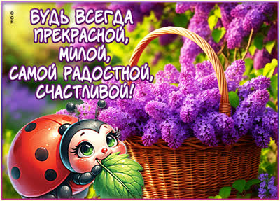 Postcard картинка будь всегда прекрасной, милой