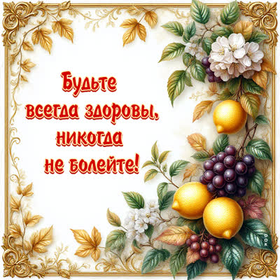 Postcard картинка будьте всегда здоровы, не болейте