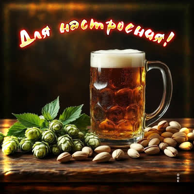 Postcard картинка для настроения бокальчик