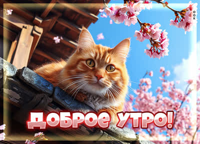 Postcard картинка доброе утро, пусть день начнётся с улыбки!
