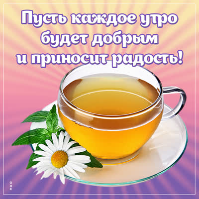 Picture картинка доброе утро с чайком