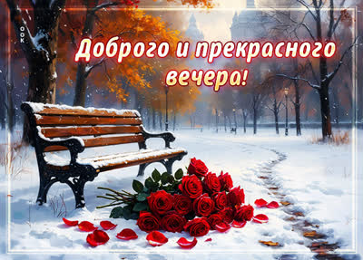 Postcard картинка доброго и прекрасного вечера