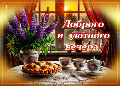 Picture картинка доброго и уютного вечера