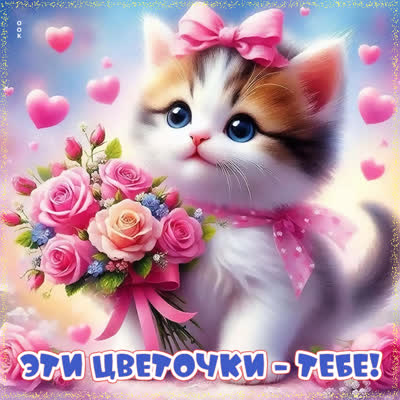 Picture картинка эти цветочки - тебе