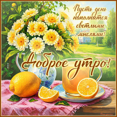 Postcard картинка море светлых мыслей в это утро