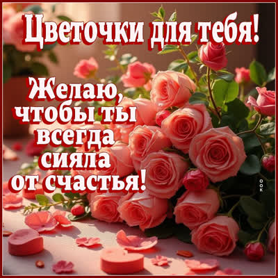 Picture картинка нежные цветы с добрыми пожеланиями