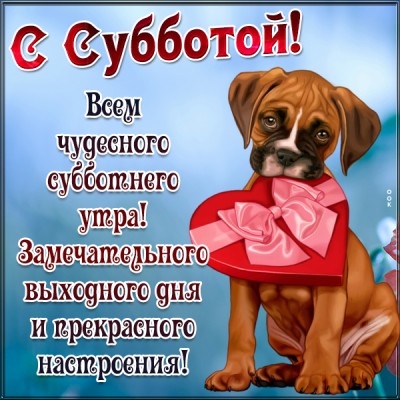 Открытка картинка отличной субботы