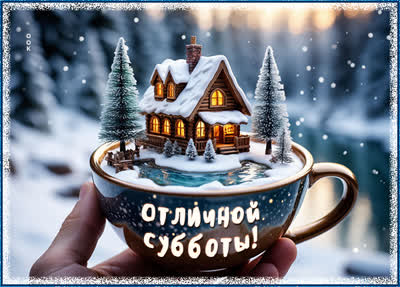 Postcard картинка отличной субботы