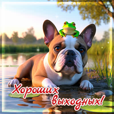 Postcard картинка отличных выходных тебе