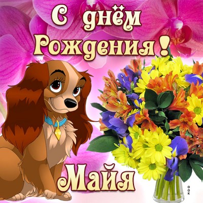 Картинка картинка поздравляю с днем рождения майя