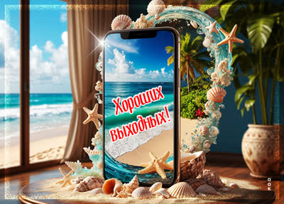 Postcard картинка пусть выходные пройдут классно