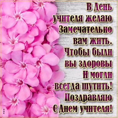 Картинка картинка с днем учителя с пожеланием