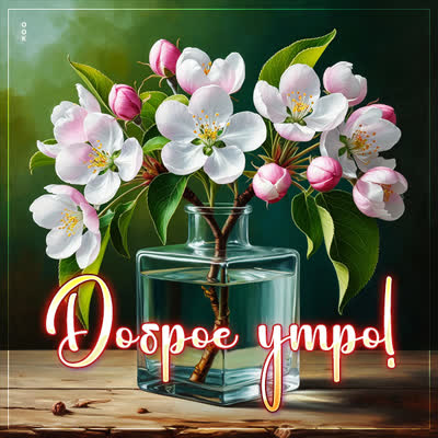 Postcard картинка с добрым утром, улыбнись