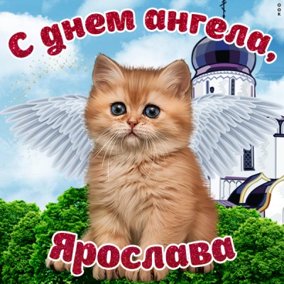 Картинка картинка с именинами ярославе