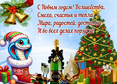Картинка с новый год спешу вам сказать