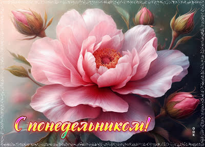 Postcard картинка с понедельником, всего хорошего