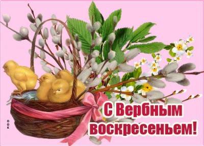 Картинка картинка с вербным воскресеньем